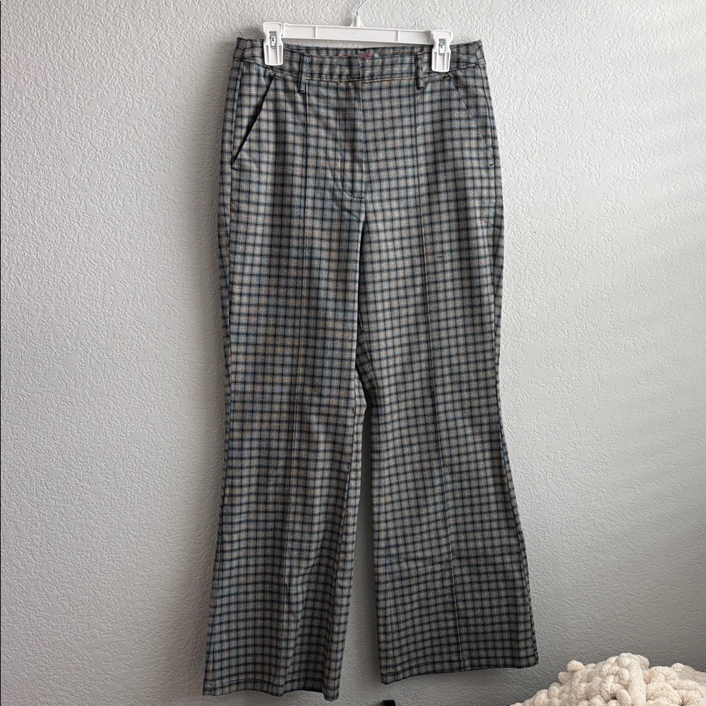 Men's Gray Checkered Pants